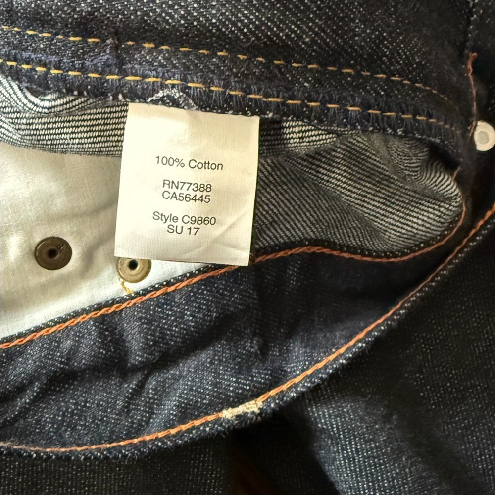 New With Tags - J. Crew The Driggs Mens Jean- size 35x32 - Picture 4 of 4